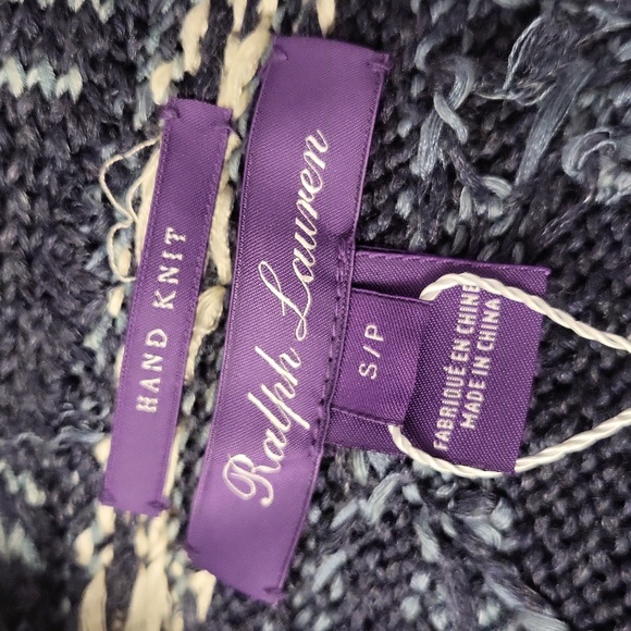 New Ralph Lauren Women's Silk-Linen Shawl Collar Cardigan - Picture 4 of 10